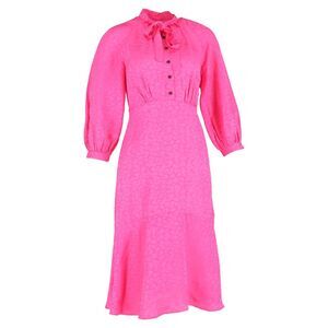 Cefinn Daria Midi Dress in Pink Viscose